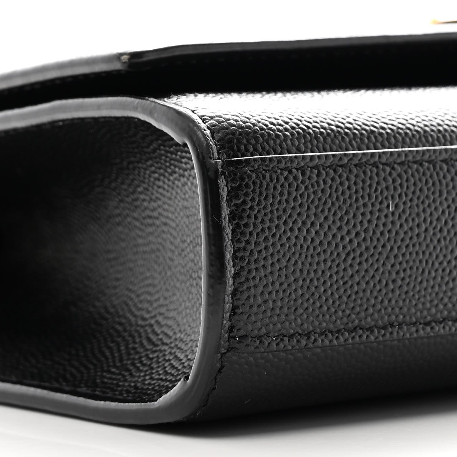 Saint Laurent Grain De Poudre Small Monogram Kate Satchel Black 9 of 10