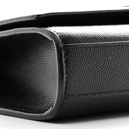 Saint Laurent Grain De Poudre Small Monogram Kate Satchel Black 9 of 10