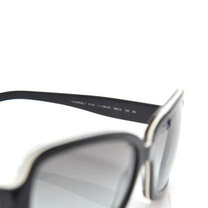 Chanel CC Logo Sunglasses 5143 Black White 5 of 8