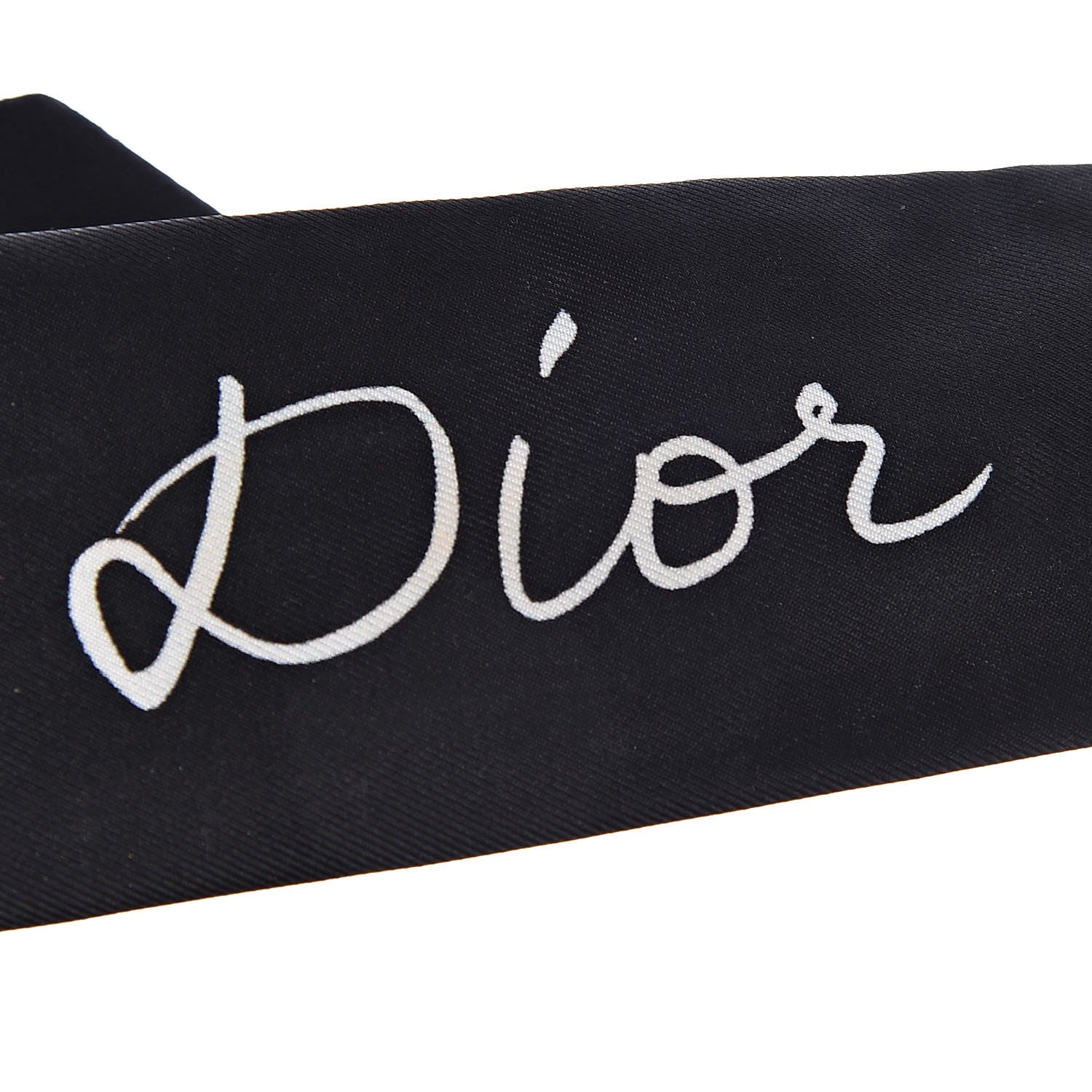 Christian Dior Silk L'Hiver Mitzah Scarf Black 7 of 9