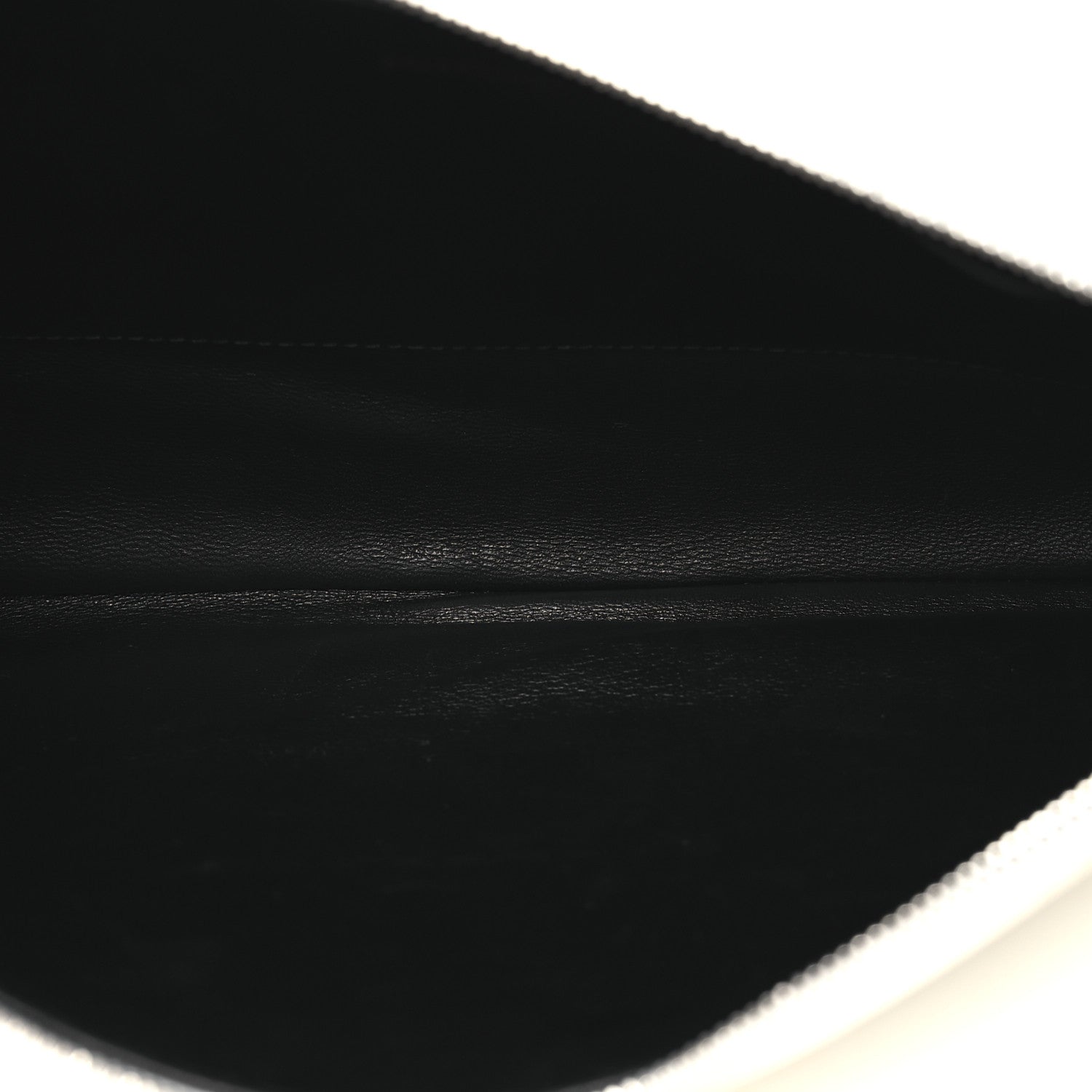 Balenciaga Calfskin Logo Large Zip Pouch White 5 of 13