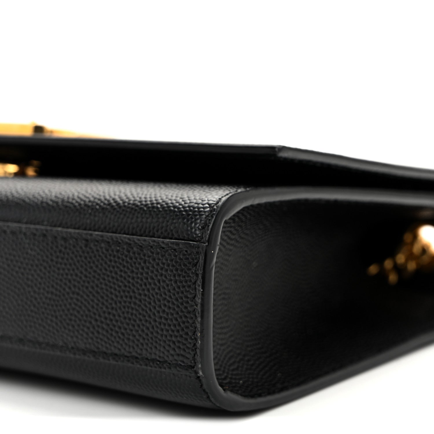 Saint Laurent Grain De Poudre Small Monogram Kate Satchel Black 9 of 10