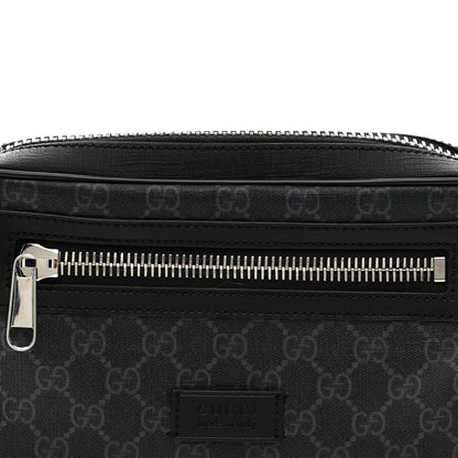 Gucci Soft GG Supreme Monogram Web Belt Bag Black Grey 8 of 10