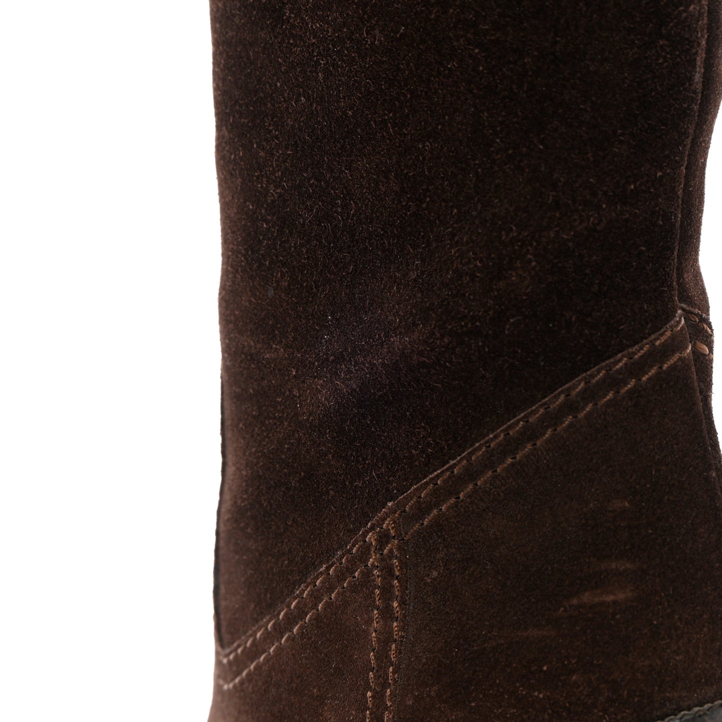 Suede Knee High Boots 36.5 Brown