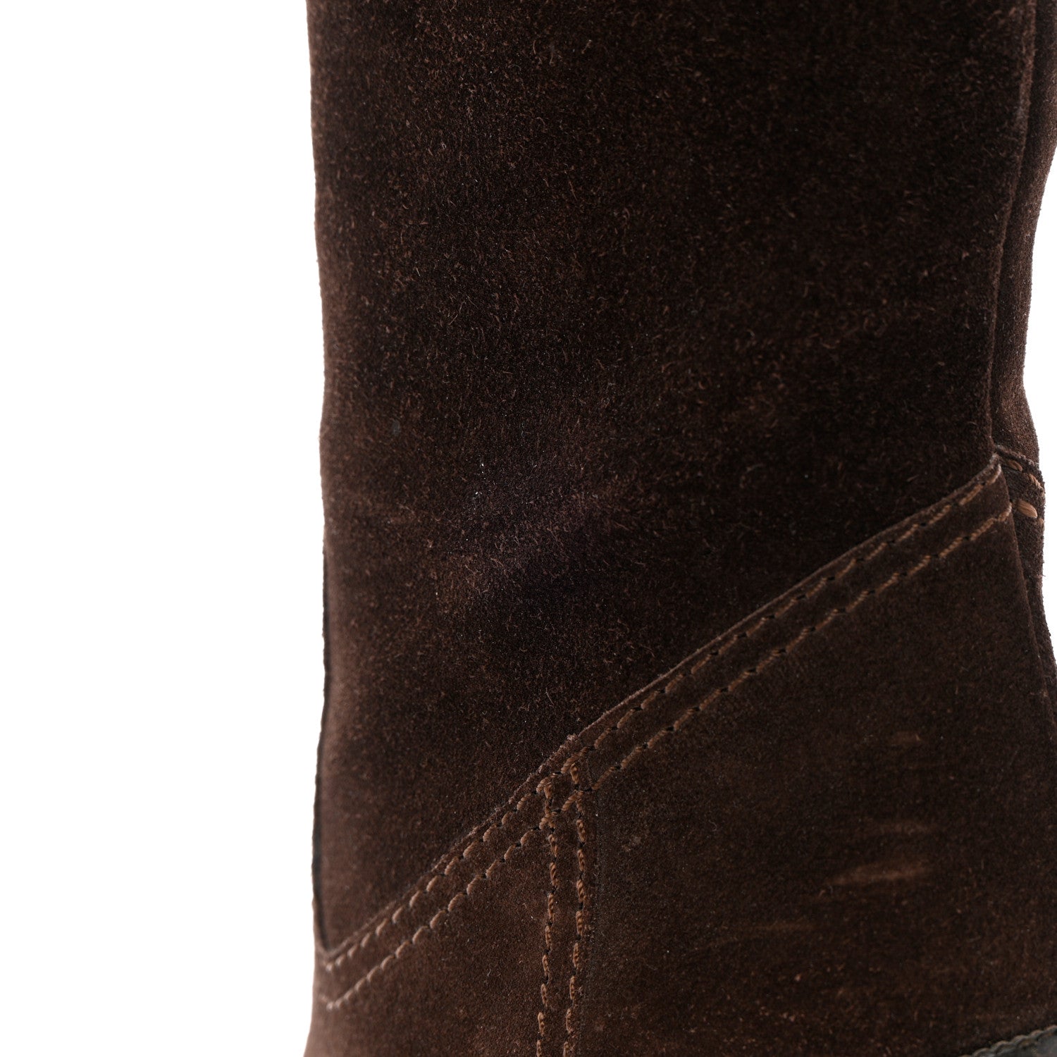 Gucci Suede Knee High Boots 36.5 Brown 12 of 20