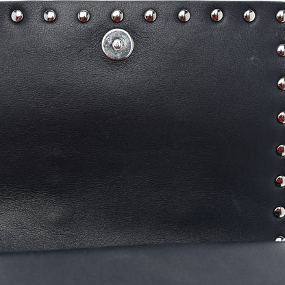 Valentino Garavani Vitello Colorblock Free Rockstud Wallet on Chain Marine Optic White 9 of 15