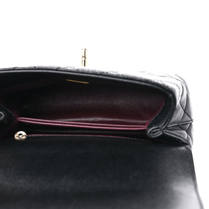 Chanel Caviar Quilted Extra Mini Coco Handle Flap Black 5 of 9