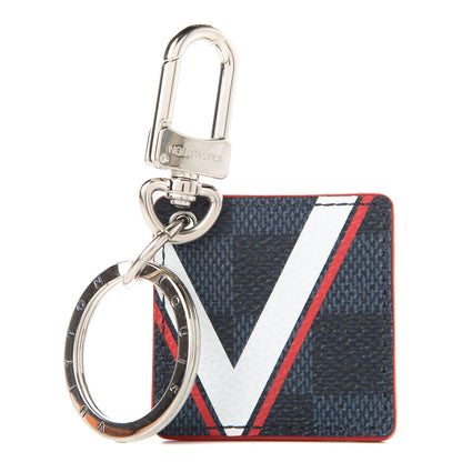 Louis Vuitton Damier Cobalt Latitude America's Cup Key Holder 1 of 3