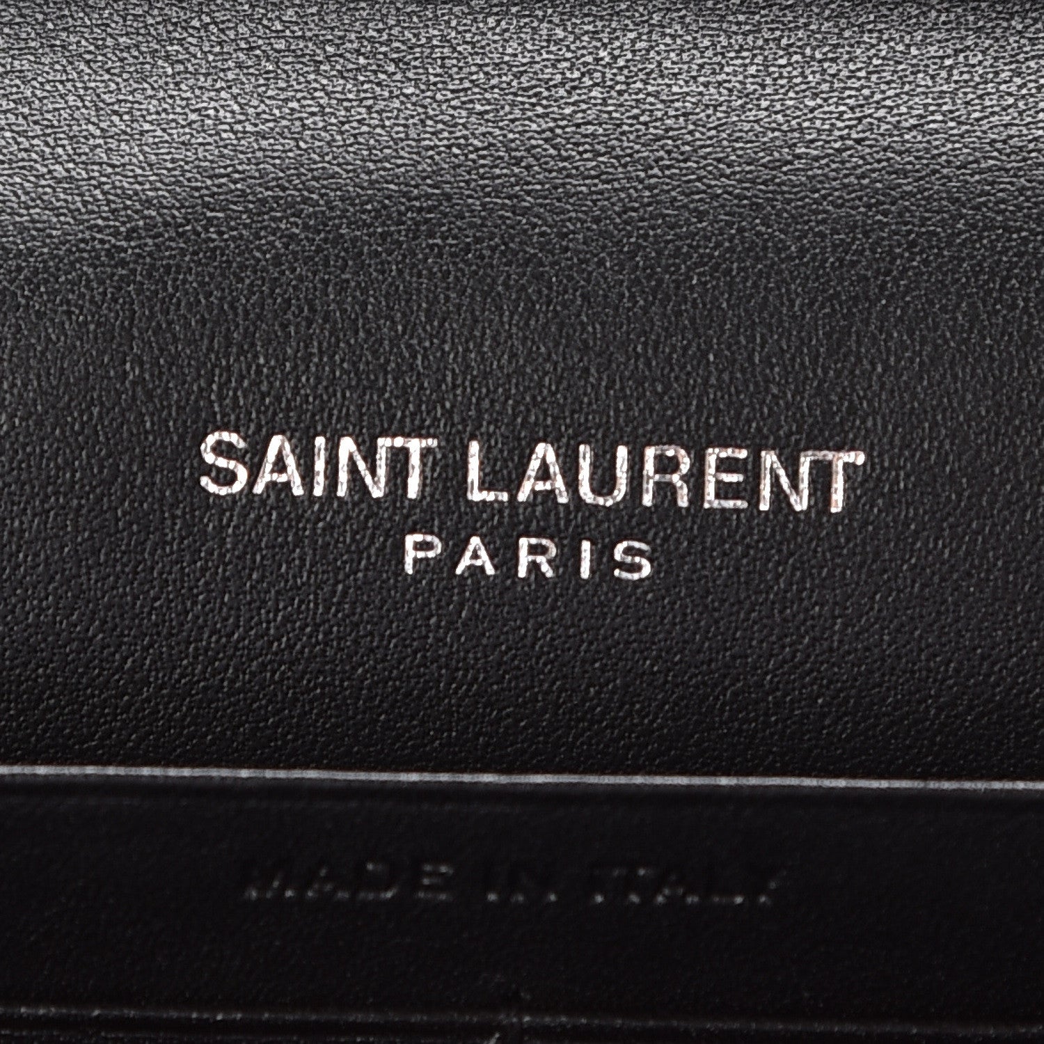 Saint Laurent Patent Grain De Poudre Matelasse Chevron Monogram Chain Wallet Pink 8 of 9