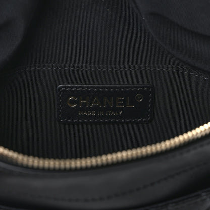 Chanel Lambskin Quilted Waist Bag Fanny Pack Black 6 of 10