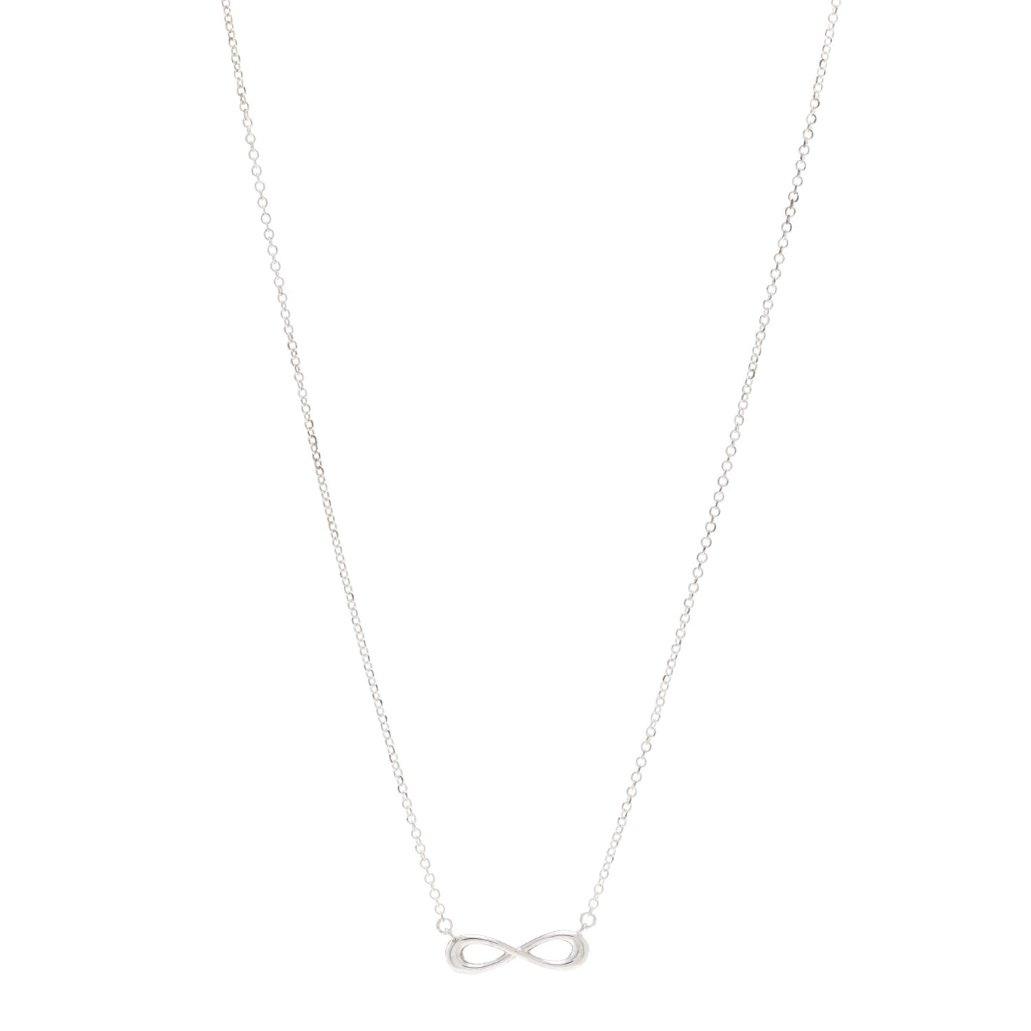 Sterling Silver Mini Infinity Pendant Necklace