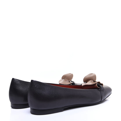 Hermes Goatskin Bilbao Ballerina Flats 37.5 Black 3 of 15