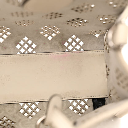 Gucci Calfskin GG Monogram Diamond Cut Small Ophidia Tote Bag Off White 11 of 20