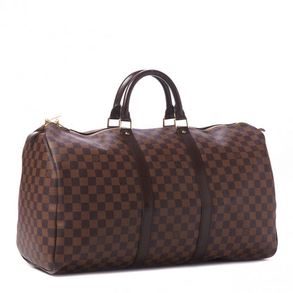 Louis Vuitton Damier Ebene Keepall 50 3 of 9