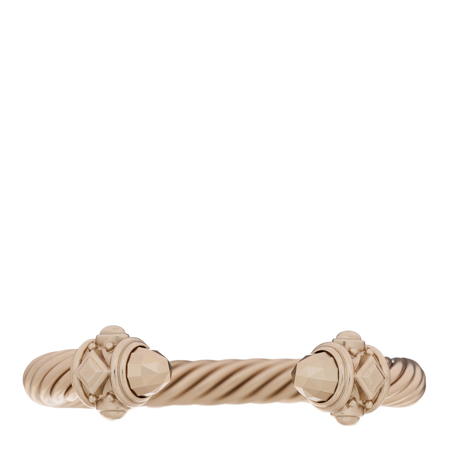 David Yurman Aluminum 10mm Renaissance Bracelet Pale Gold 1 of 4