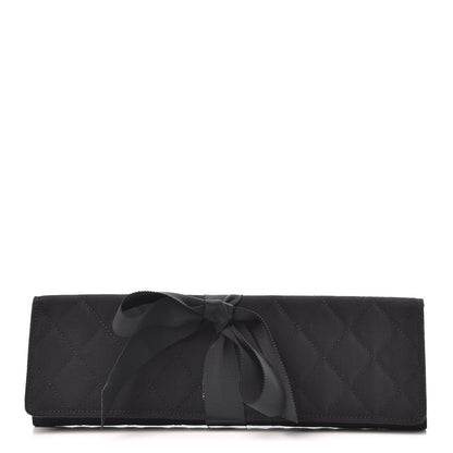 Chanel Grosgrain Quilted Jewelry Roll Case 1 of 10