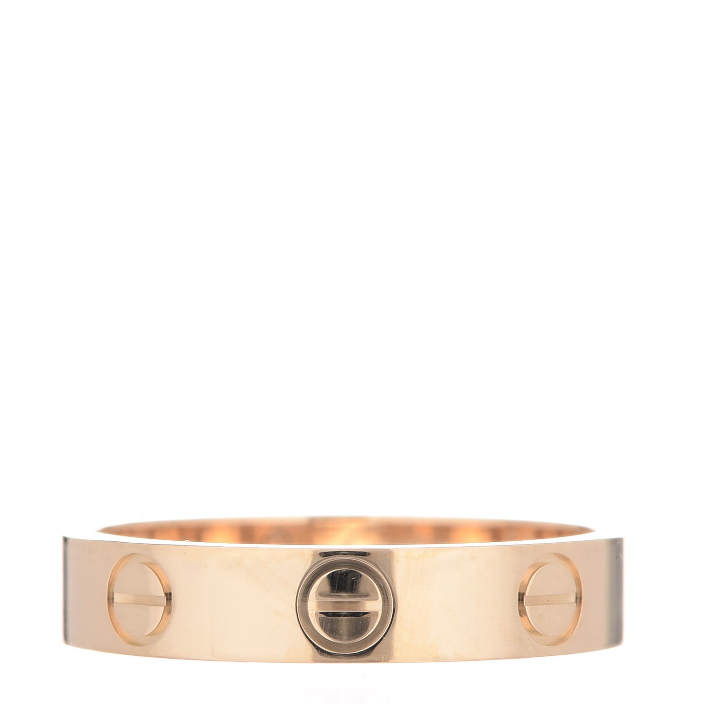 18K Yellow Gold 3.5mm LOVE Wedding Band Ring 50 5.25