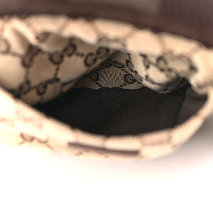 Gucci GG Monogram Web Double Pocket Belt Bag Dark Brown 5 of 15