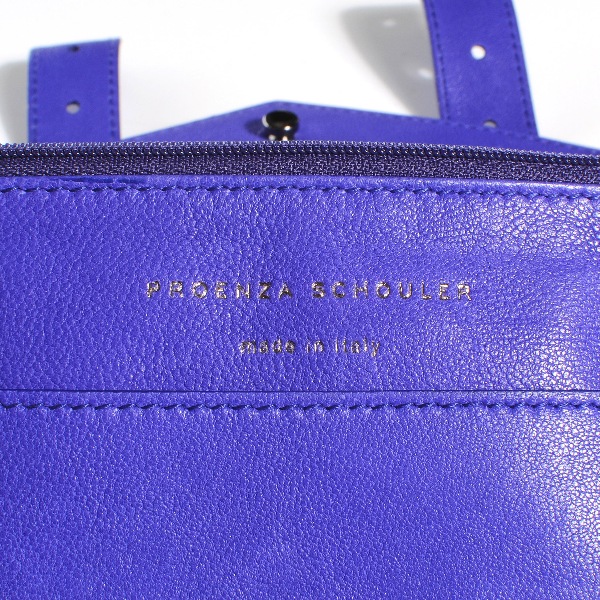 Proenza Schouler Leather PS1 Large Chain Wallet Purple Rain 5 of 6
