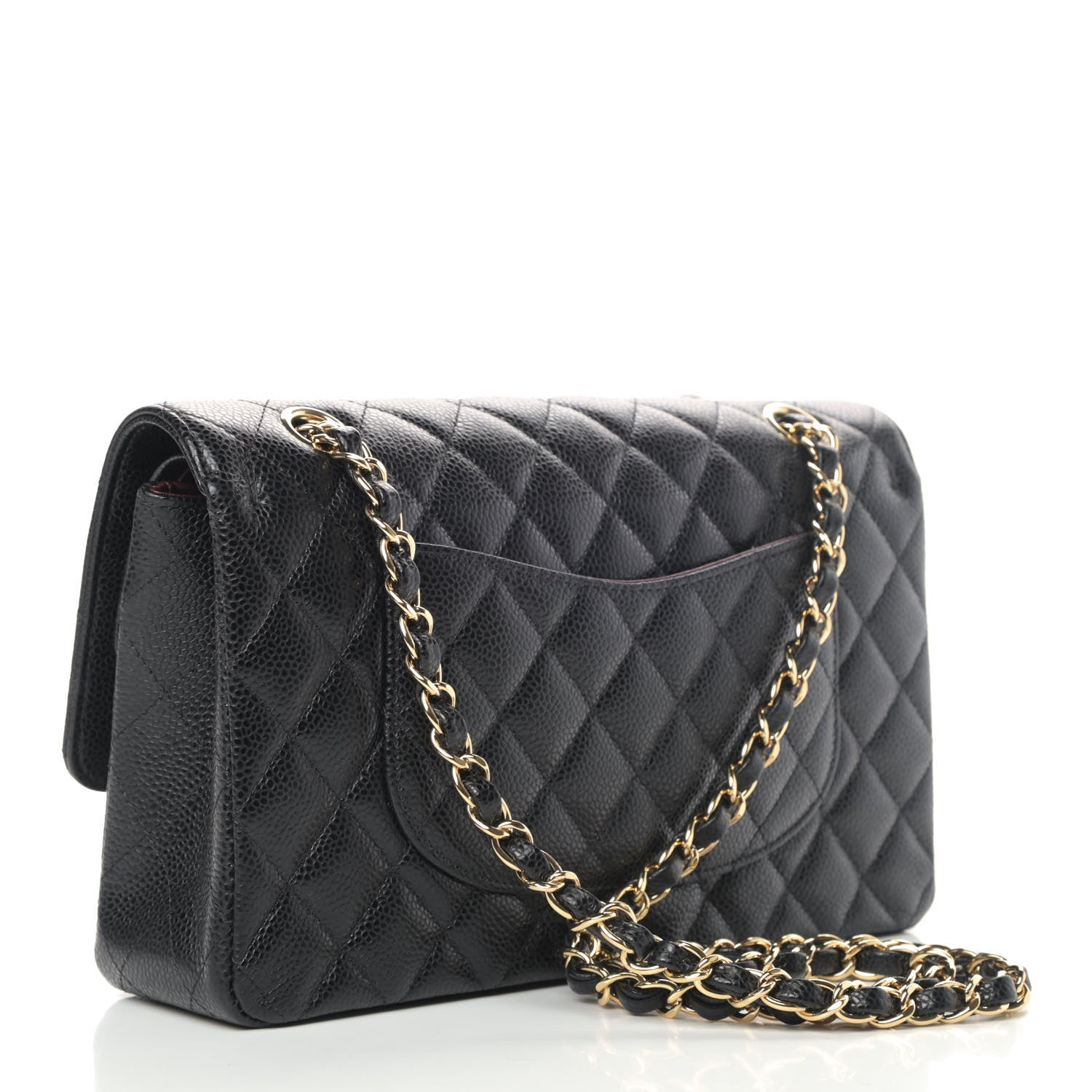 Chanel Caviar Quilted Medium Double Flap Black 2 of 4