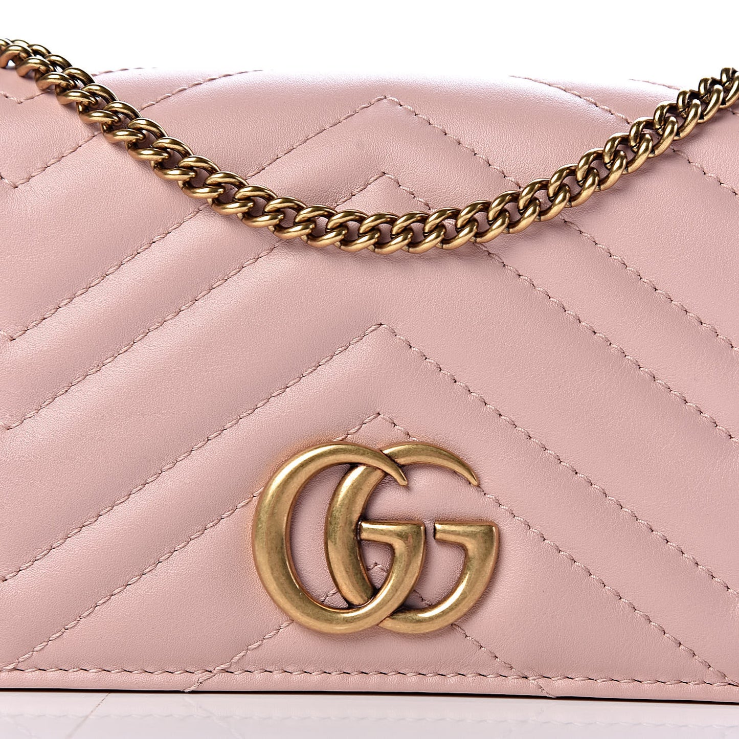 Calfskin Matelasse GG Marmont Mini Bag Perfect Pink