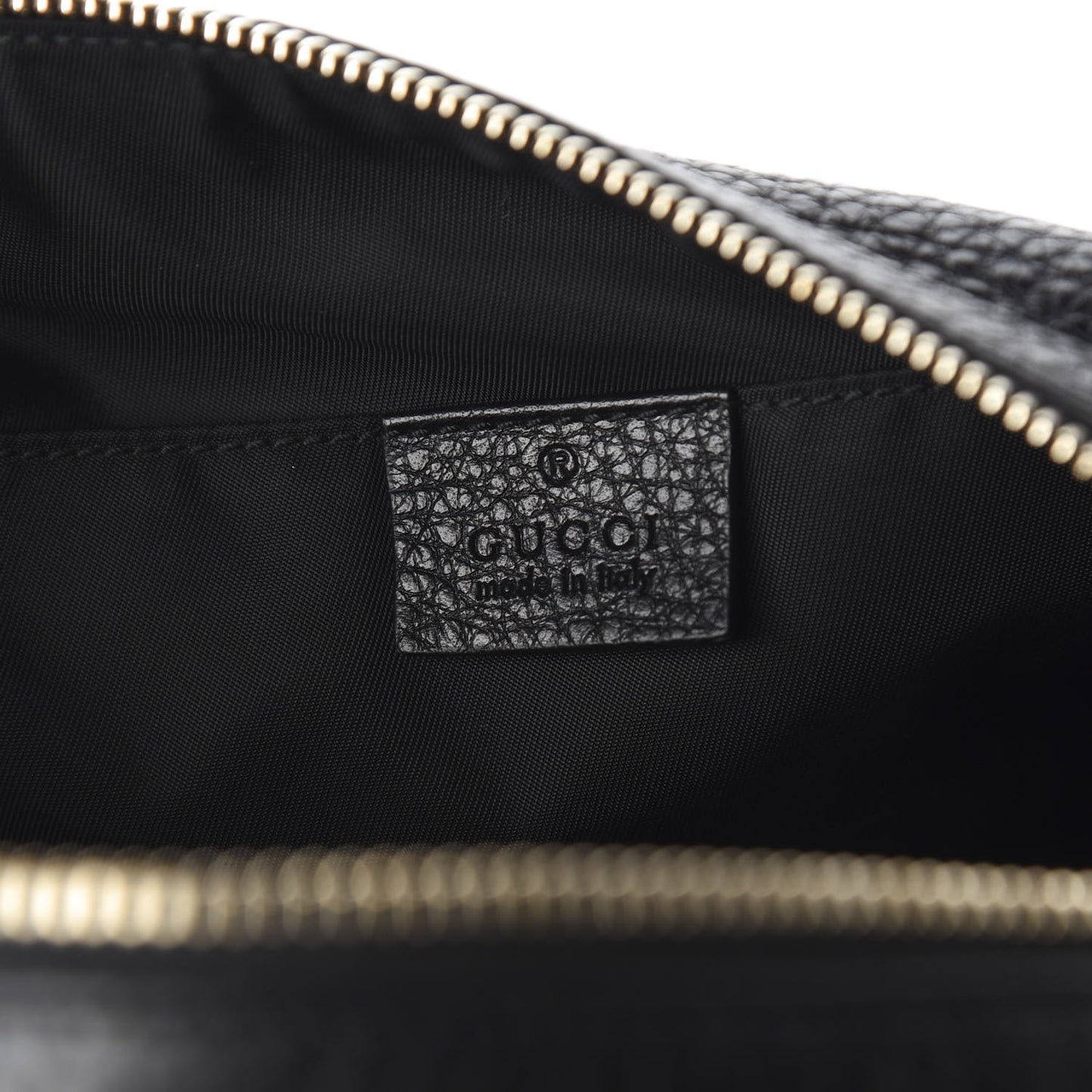 Pebbled Calfskin Large Soho Cosmetic Case Black
