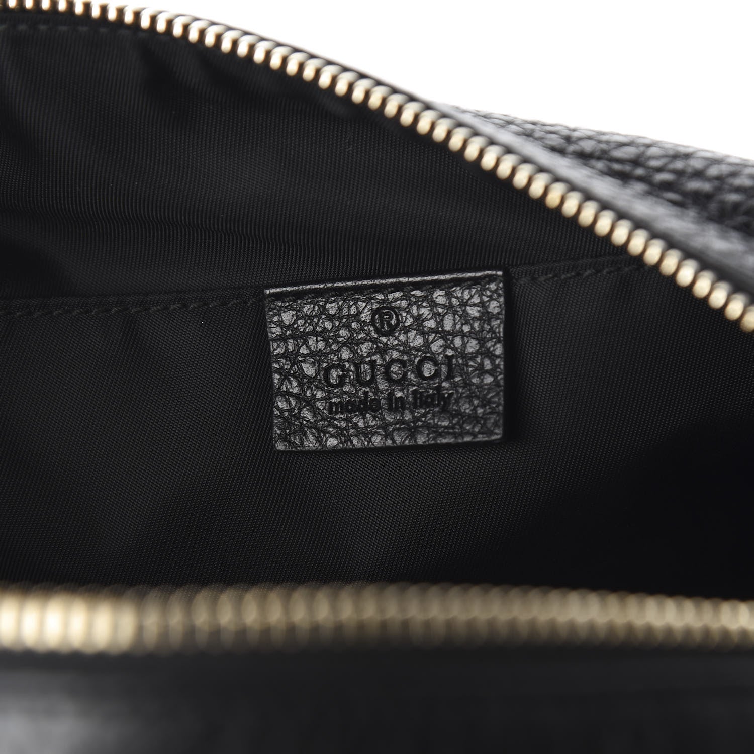 Gucci Pebbled Calfskin Large Soho Cosmetic Case Black 5 of 9