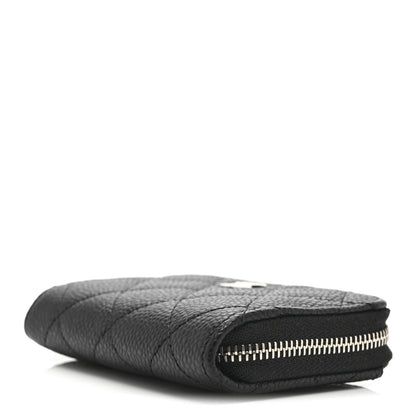 Chanel Caviar Quilted Zip Coin Purse Black 9 of 10