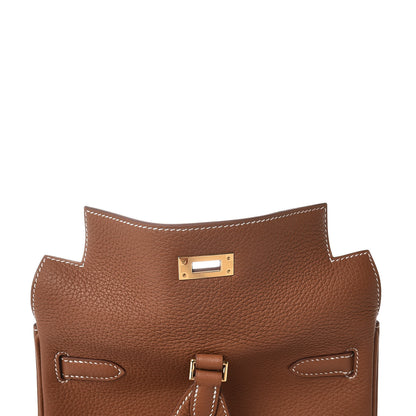 Hermes Togo Kelly Ado Backpack Gold 9 of 31