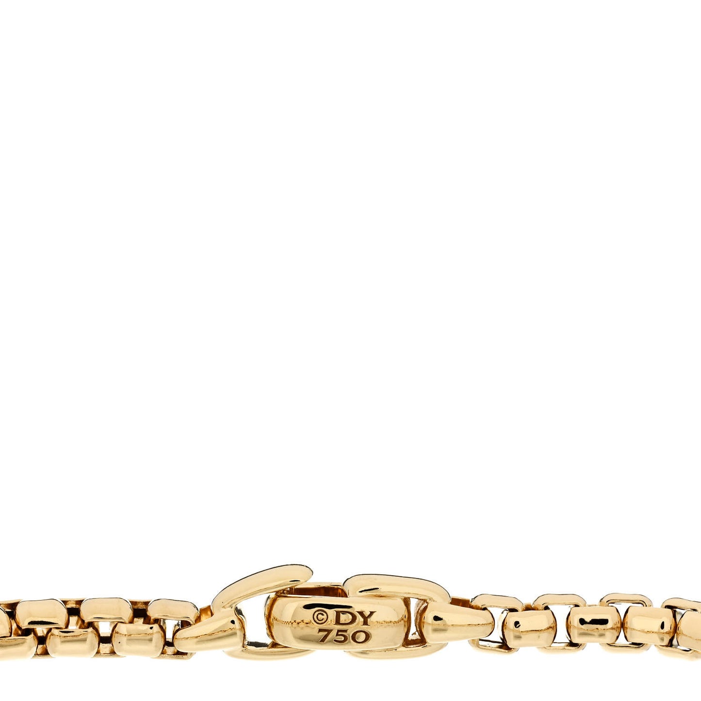 18K Yellow Gold 5mm Box Chain Bracelet