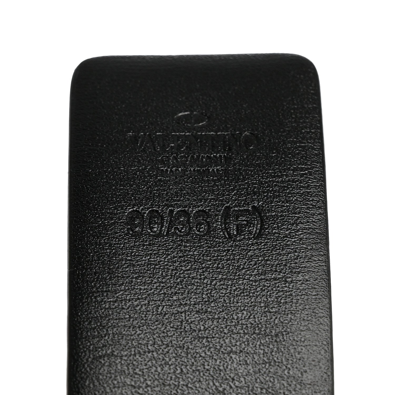 Valentino Garavani Glossy Calfskin VLogo Reversible 40mm Belt 90 36 Saddle Brown Black 3 of 5