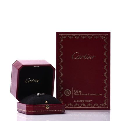 Cartier Platinum Diamond .25ct Solitaire Engagement Ring 48 4.5 7 of 7