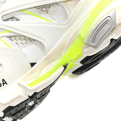 Balenciaga Mesh Nylon Worn Out Effect Womens Track Sneakers 39 White Fluo Yellow 11 of 17