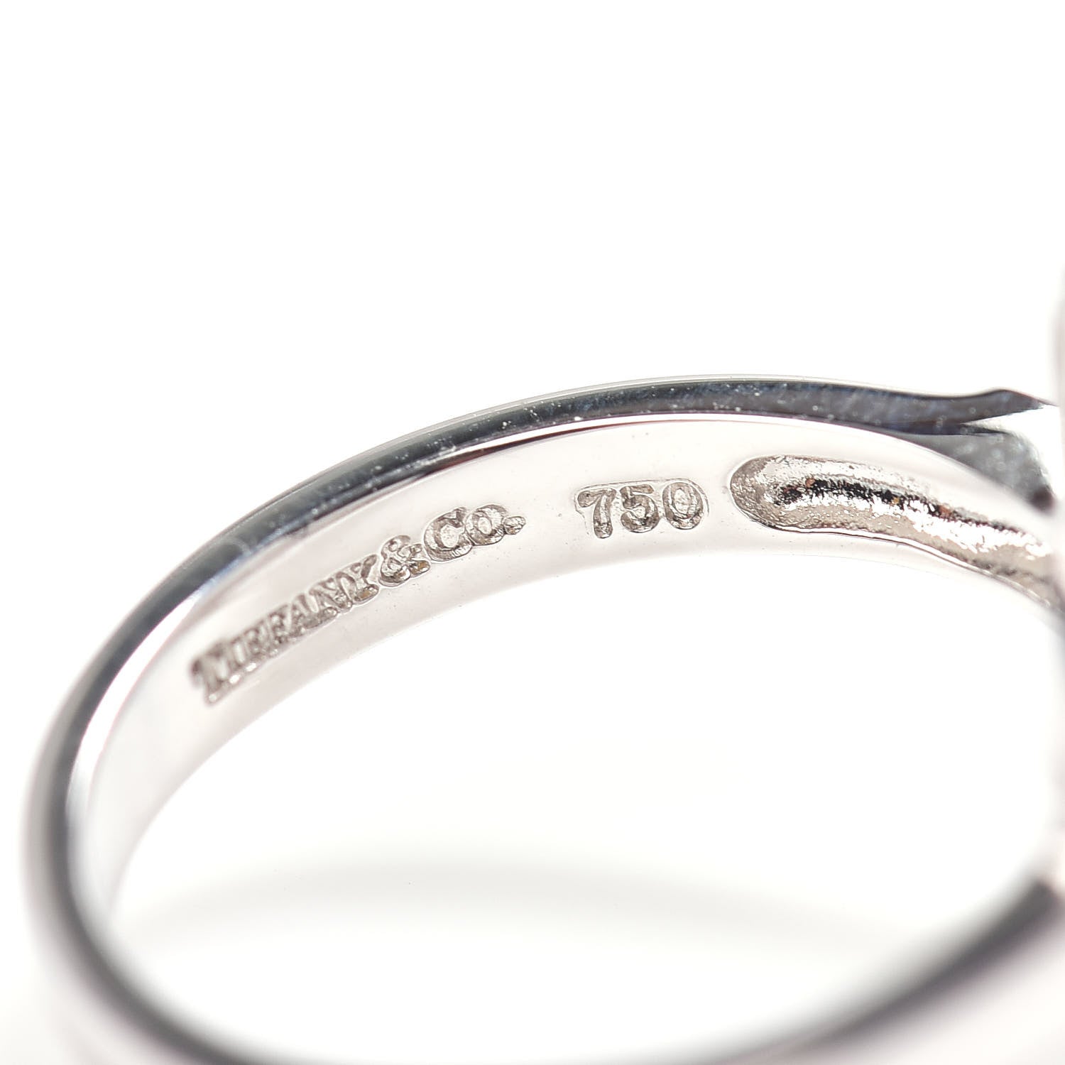 Tiffany 18K White Gold Diamond Paloma Picasso Loving Heart Ring 50 5.5 4 of 4