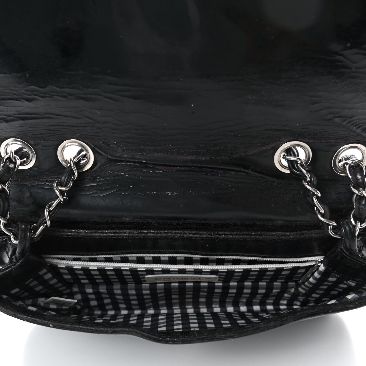 Vinyl Small Lipstick Flap Black