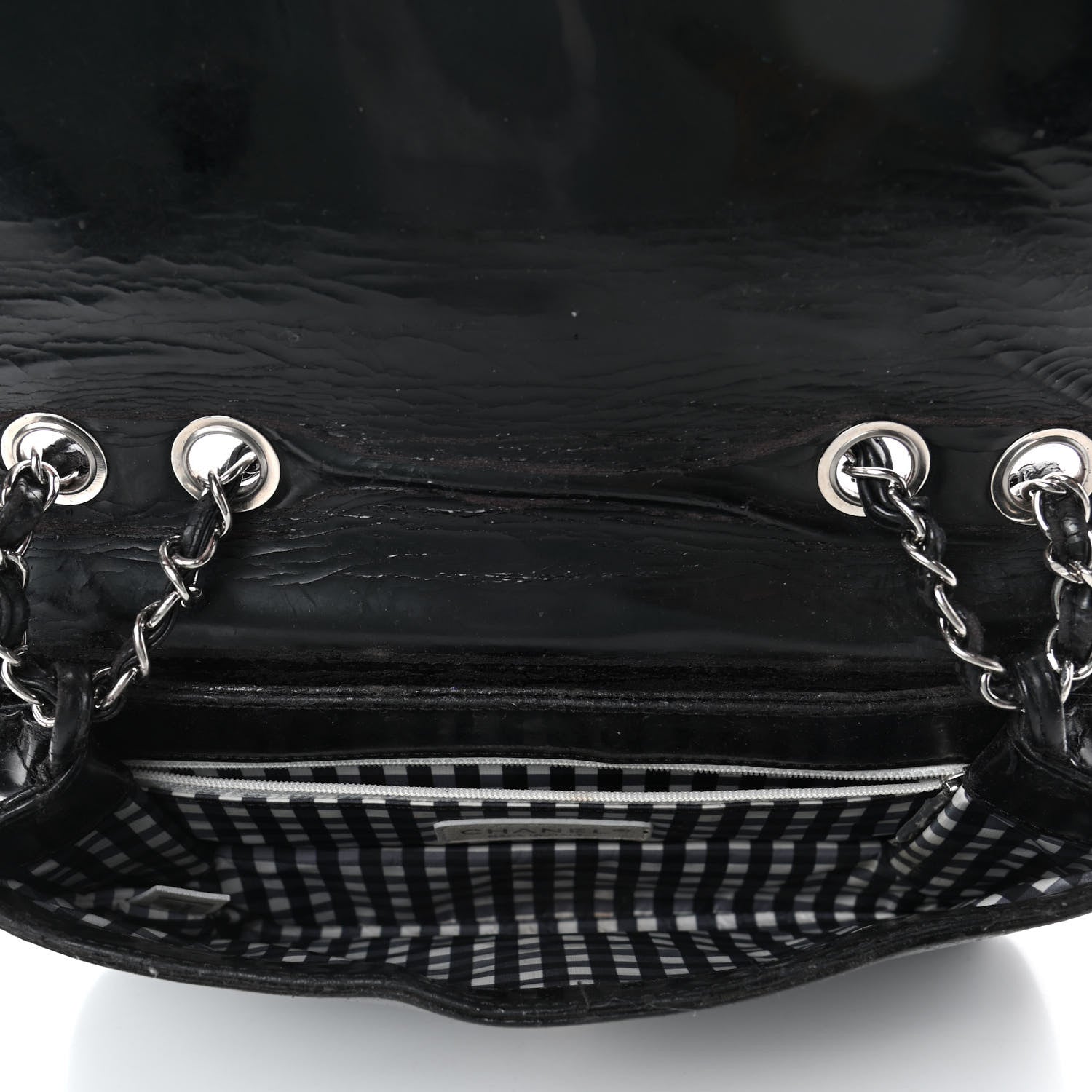 Chanel Vinyl Small Lipstick Flap Black 4 of 10