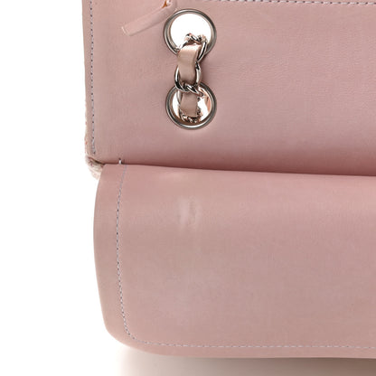 Chanel Tweed Quilted Medium Double Flap Pink Multicolor 13 of 14
