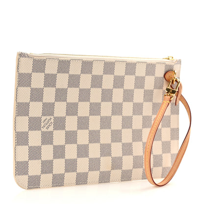 Louis Vuitton Damier Azur Neverfull MM GM Pochette 3 of 8
