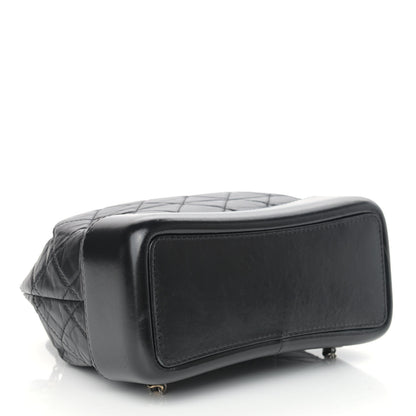 Chanel Aged Calfskin Quilted Small Gabrielle Backpack Black 4 of 9