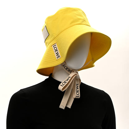 Loewe Canvas Calfskin Fisherman Bucket Hat 59 Yellow 2 of 9