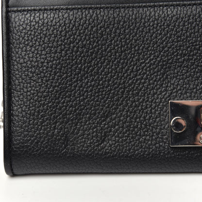 MCM Grained Calfskin Large Patricia Wallet On Chain Black 10 of 10