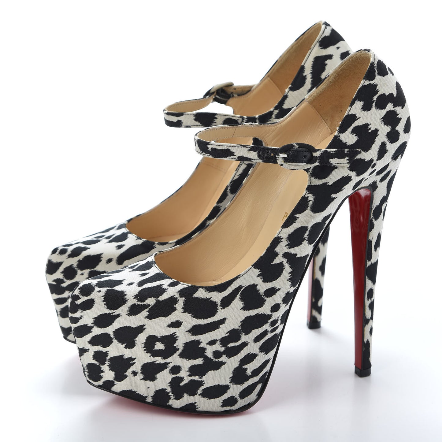 Tissu Leopardino Lady Daf 160 Pumps 39 Black White