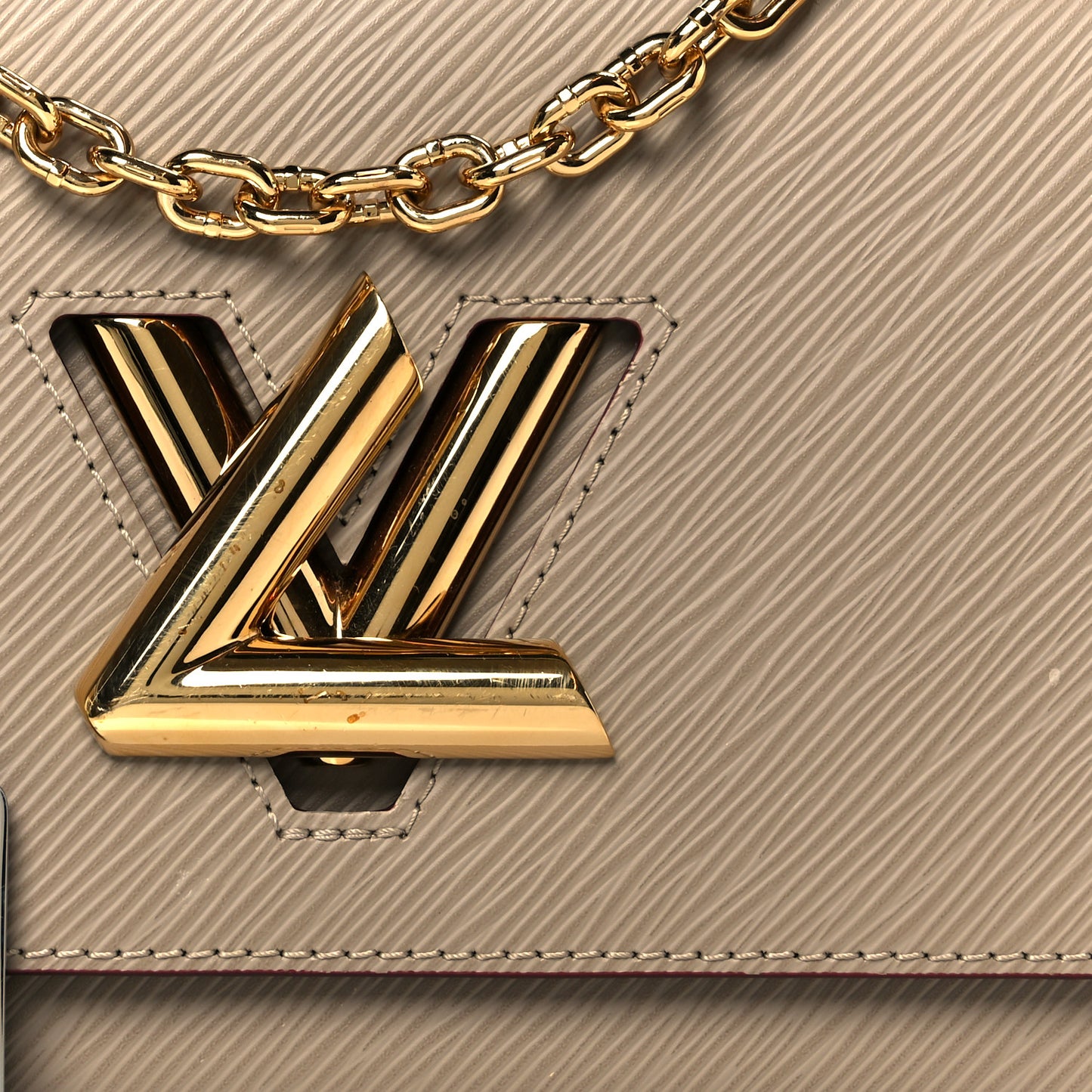 Epi Twist Shoulder Bag MM Galet Galet