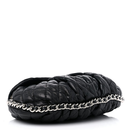 Chanel Washed Lambskin Quilted Mini Chain Around Flap Black 4 of 12