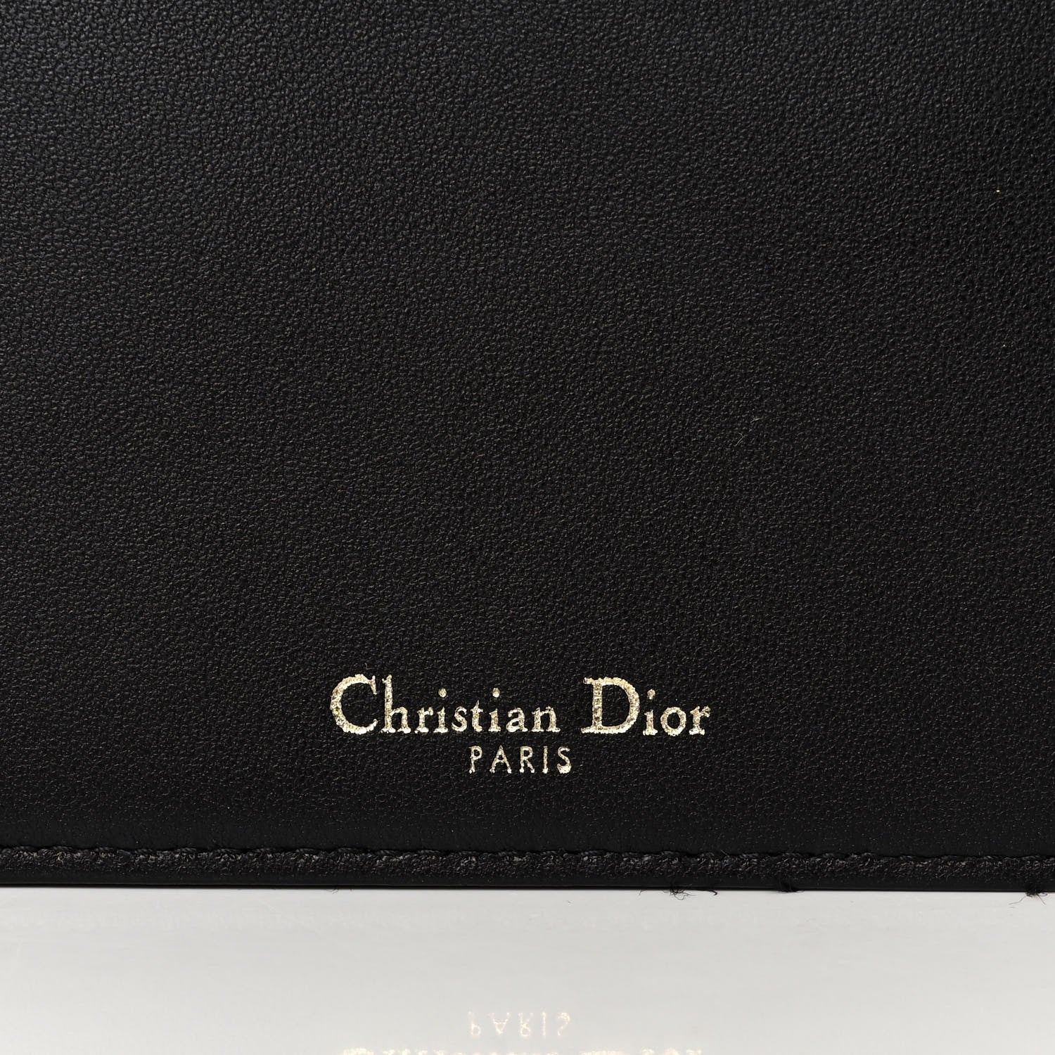 Christian Dior Lambskin Cannage Lady Dior Chain Wallet Black 7 of 10