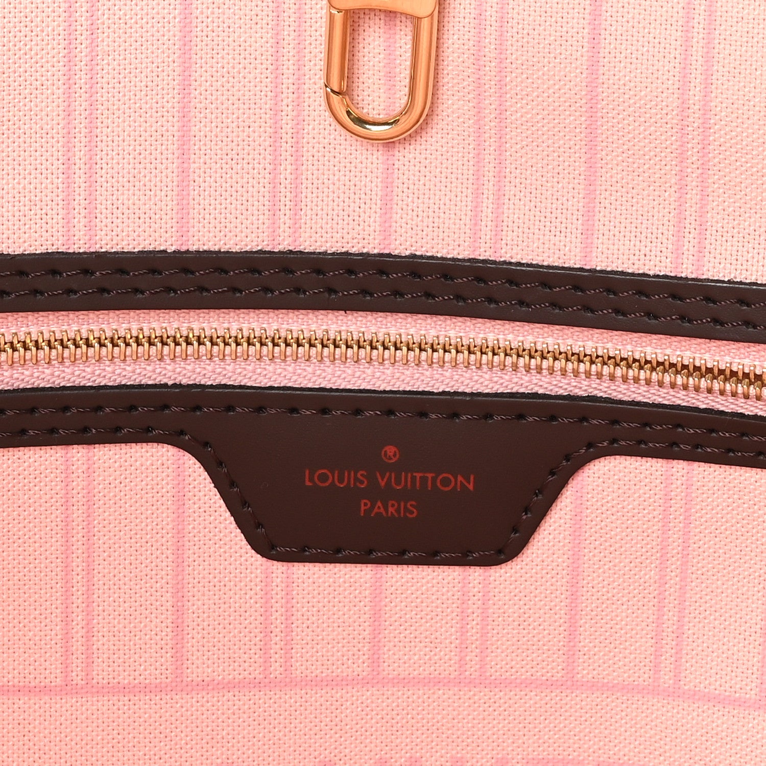 Louis Vuitton Damier Ebene Neo Neverfull MM Rose Ballerine 7 of 10