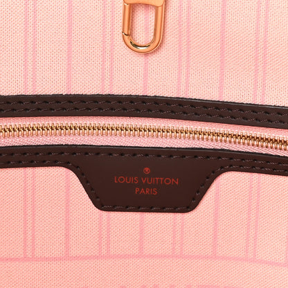 Louis Vuitton Damier Ebene Neo Neverfull MM Rose Ballerine 7 of 10
