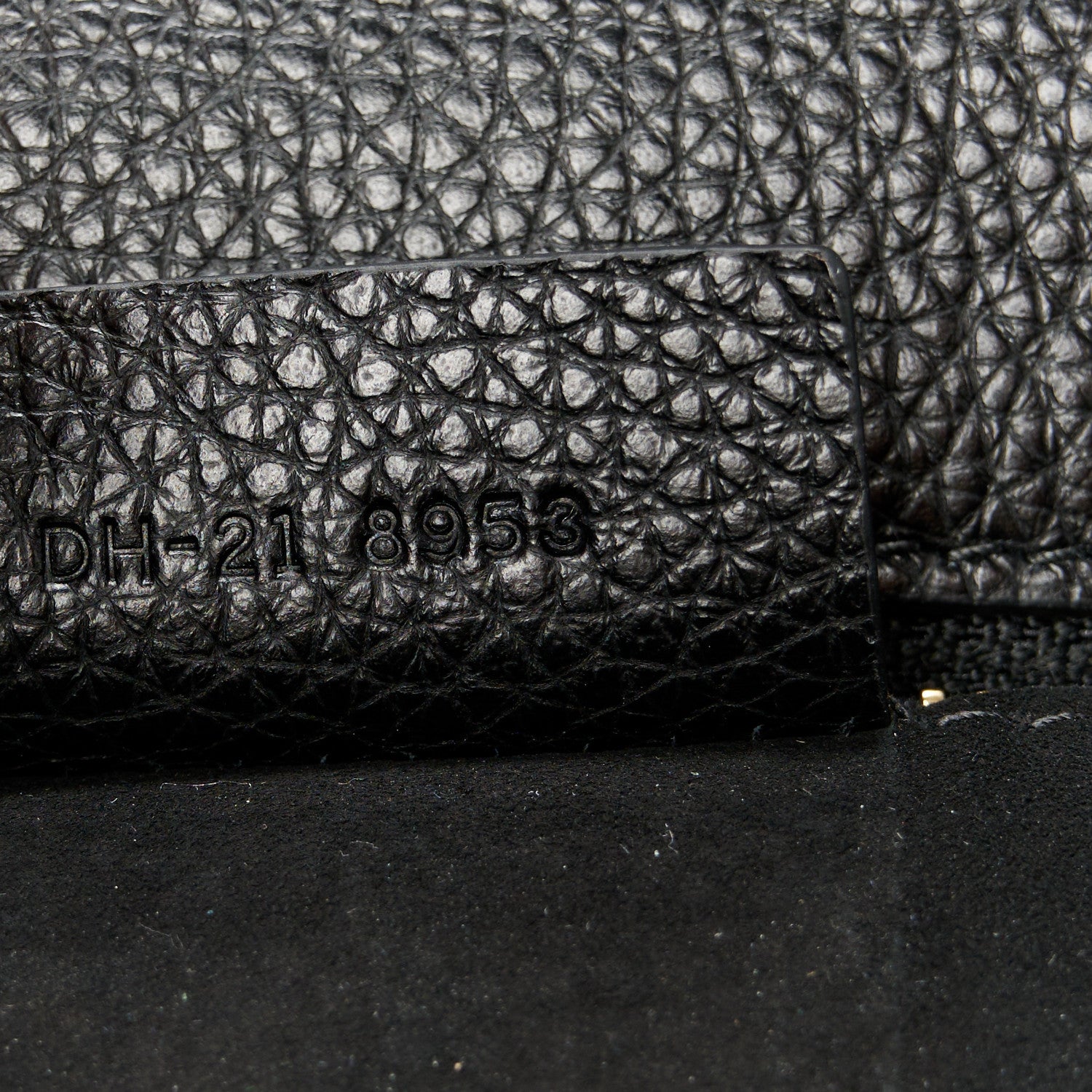 Salvatore Ferragamo Hammered Calfskin Small Firenze East West Tote Bag Black 7 of 13
