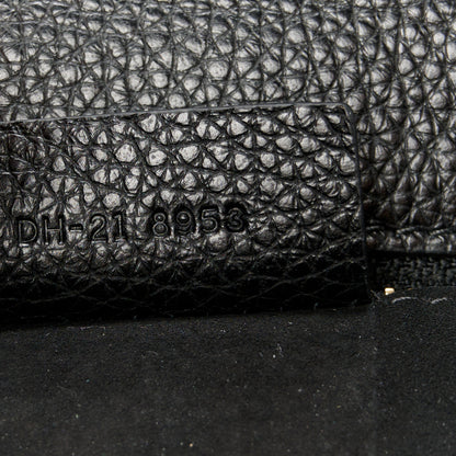 Salvatore Ferragamo Hammered Calfskin Small Firenze East West Tote Bag Black 7 of 13