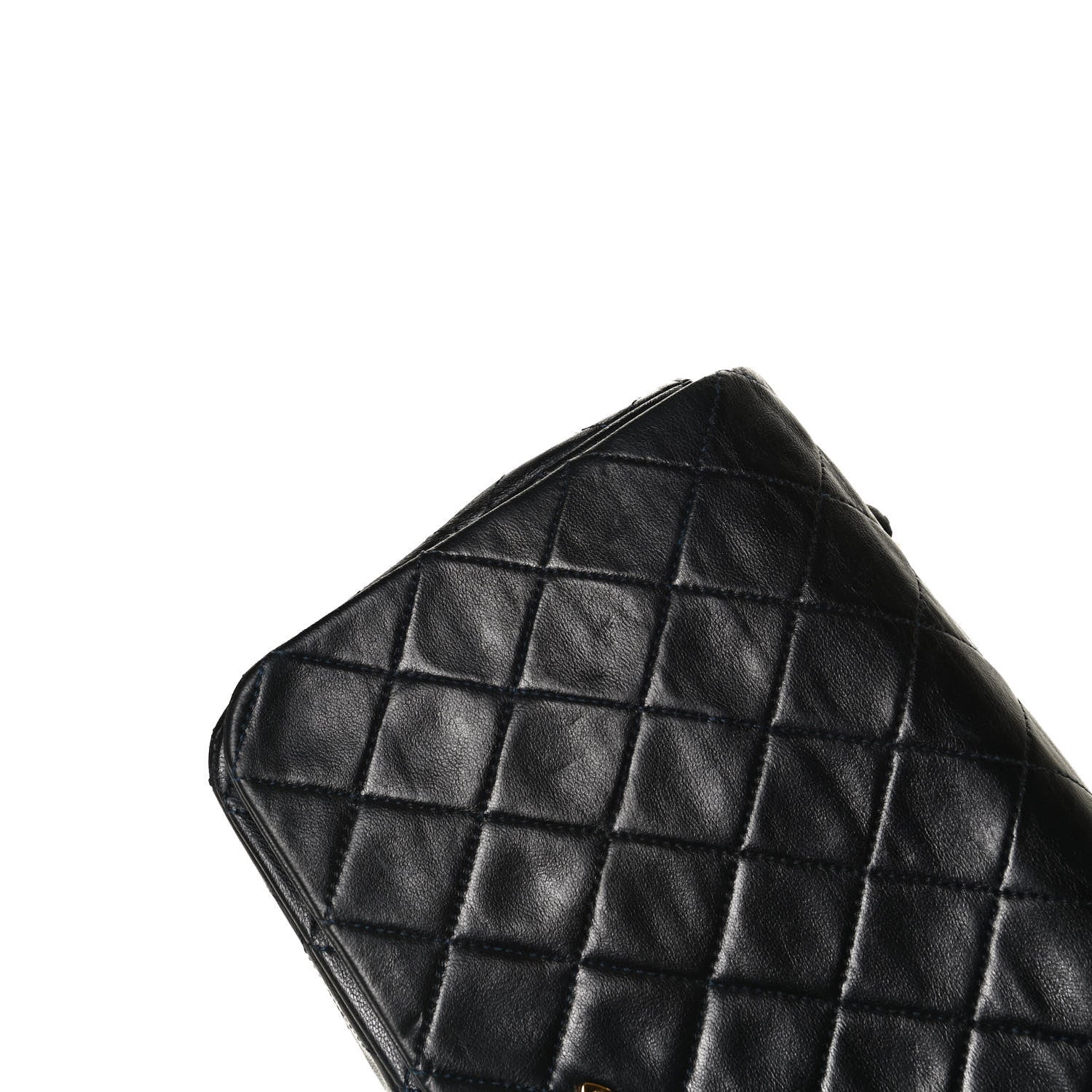 Chanel Lambskin Quilted Small Single Flap Navy 7 of 16